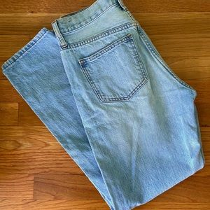 Madewell Light-Wash Boyfriend High-Rise Jeans